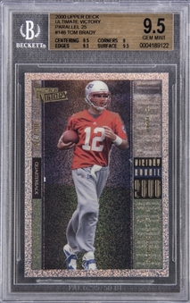 2000 Ultimate Victory Parallel #146 Tom Brady Rookie Card (#03/25) - BGS GEM MINT 9.5 